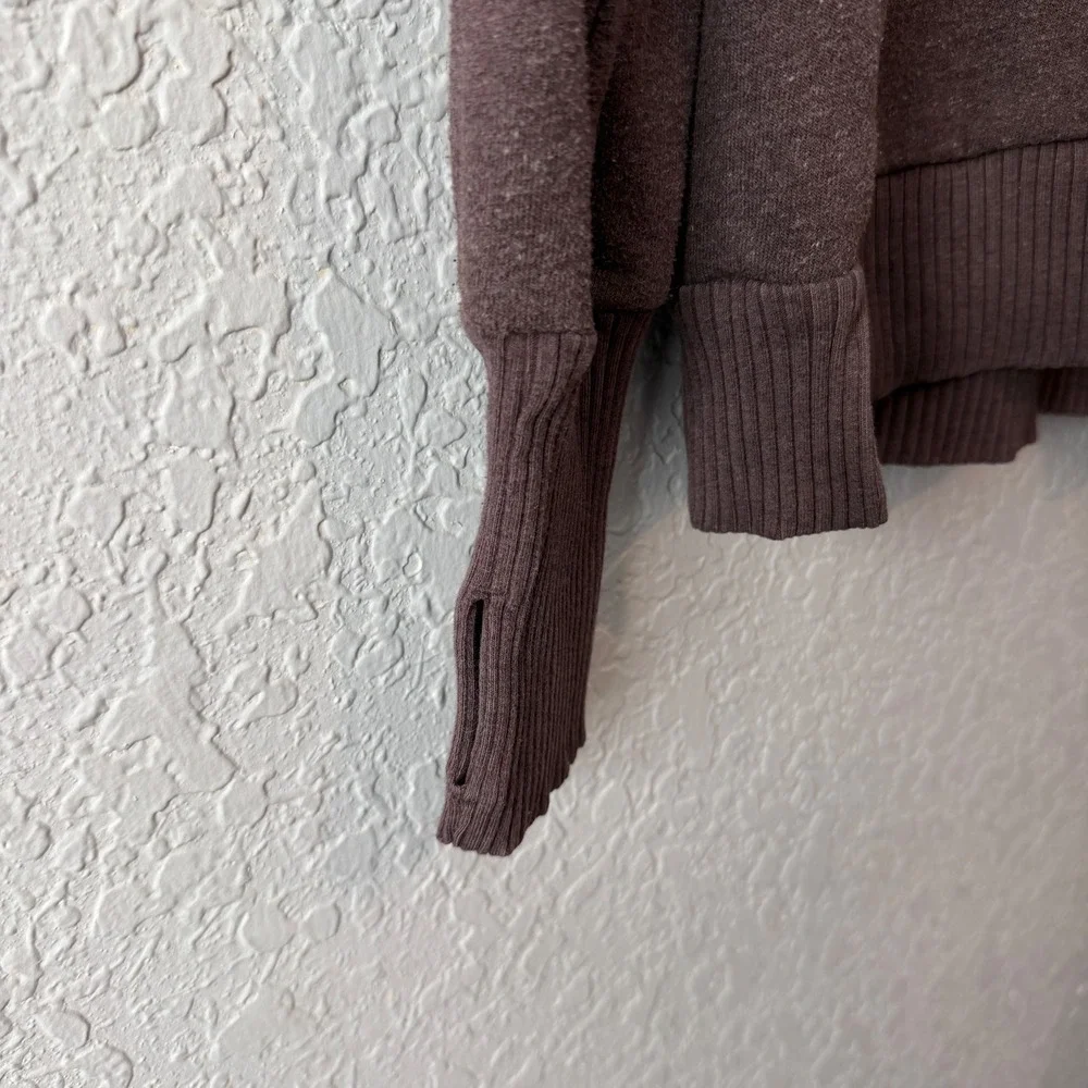 Alo Yoga Haze Pullover Sweatshirt Medium Purple Mauve Cowl Neck Athleisure